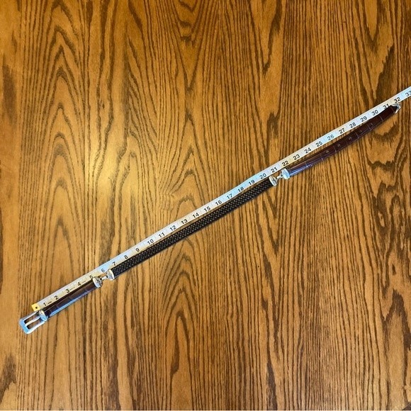 Vintage Brighton Leather Croc Embossed Western Artisan Belt Q6408 Size Small 28 - Picture 11 of 15